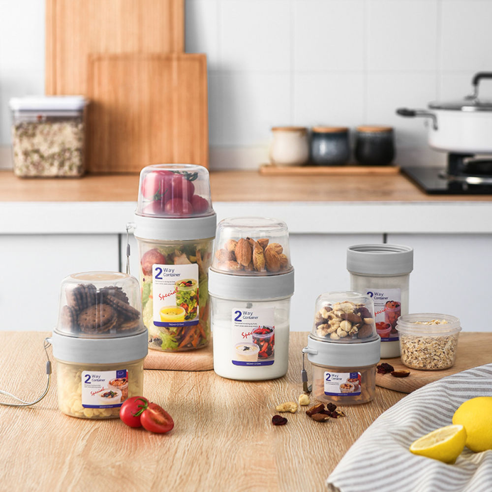 Baby Food Jars With Lids - Recipiente portátil de dupla camada para