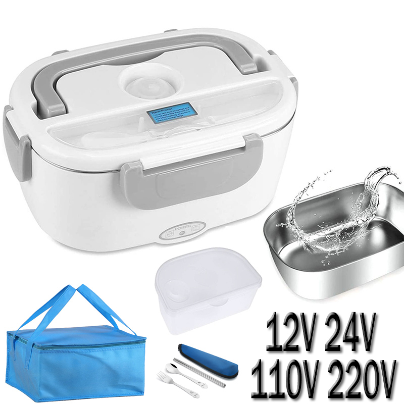 Baby Food Warmer - Aço inoxidável aquecimento elétrico lancheira 12v