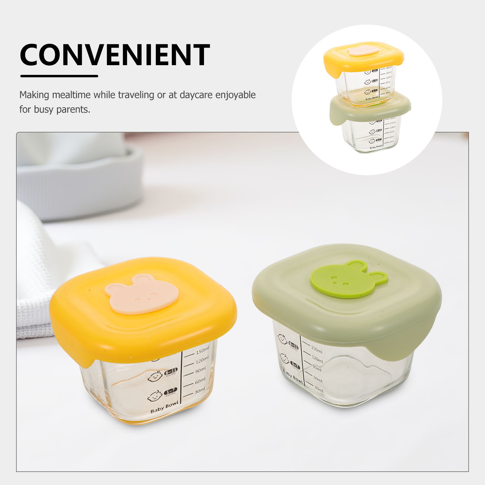 2 recipientes para armazenar a - Baby Food Jars With Lids avaliação e preço