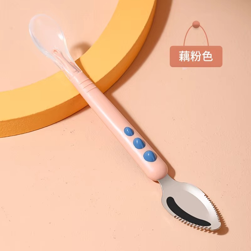 Colher Dupla para Bebês em Sil - Baby Food Menu avaliação e preço
