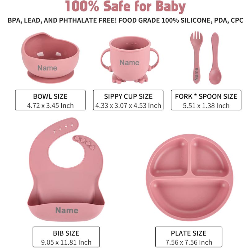 Baby's Personalized Name Silic - Baby Food Menu avaliação e preço
